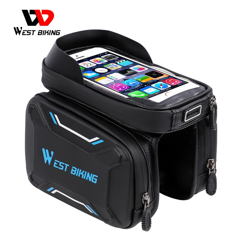 Женская велосипедная сумка для сенсорного экрана хранения на переднюю раму