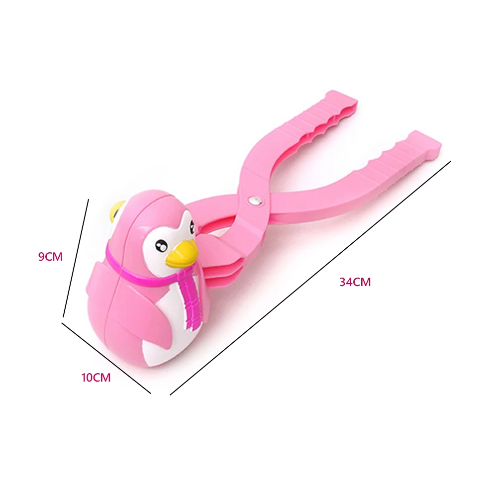 Веселая Снежная игрушка любящее сердце медведь утка снежок зажим пластиковые