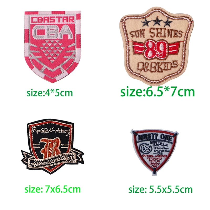 Модный рыцарский медальон щит вышитая надпись R значок аппликация нашивки для