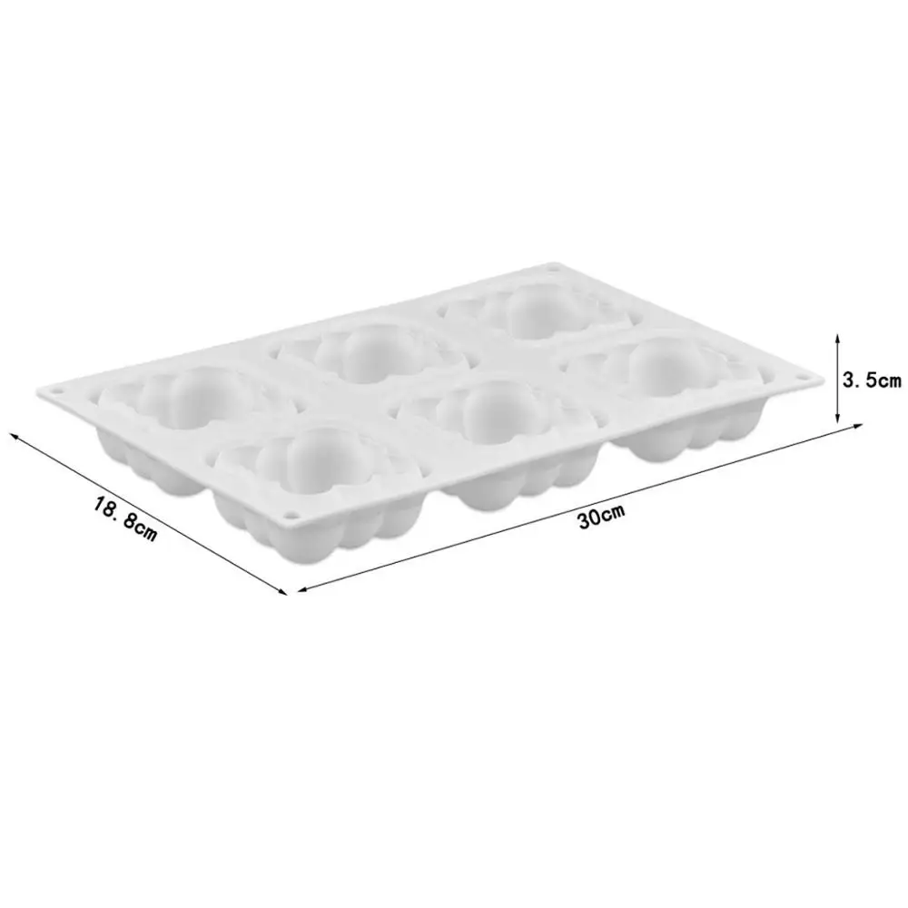 Силиконовая форма для торта 6 полости 3d мусс мыла формы шоколада выпечки