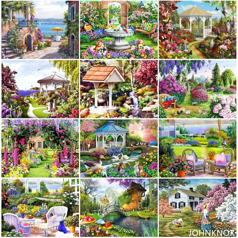 

Алмазная живопись, домашний пейзаж 5D, алмазная вышивка своими руками, полная круглая и квадратная вышивка, Алмазная мозаика, вышивка крести...