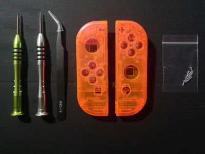 Transparent Orange Для nintendo Switch NS NX Joy-Con контроллер DIY пользовательский сменный корпус Joy Cons белый чехол для nintendo Switch Joycon - Цвет: Transparent Orange