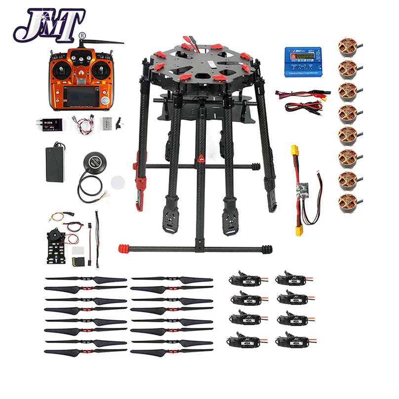 

JMT X8-II 1125 мм, колесная база, TL8X000-PRO 8-осевой октокоптер с AT10 II RC передатчиком R12DS PIX 2.4.8 32 бит, Полетный контроллер