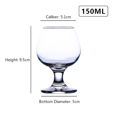 Whisky Cup 150ML Классический тумблер для виски красный винный коктейль бренди пиво водка Маргарет Кубок для шампанского стеклянный бар бытовой высокой емкости посуда для напитков - Цвет: Whisky Cup 150ML