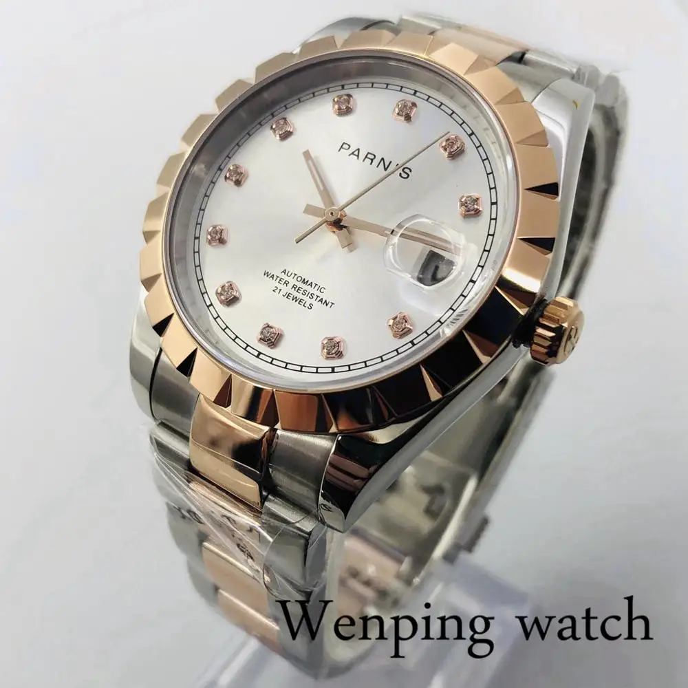 Мужские автоматические часы с сапфировым стеклом 39 мм | Наручные