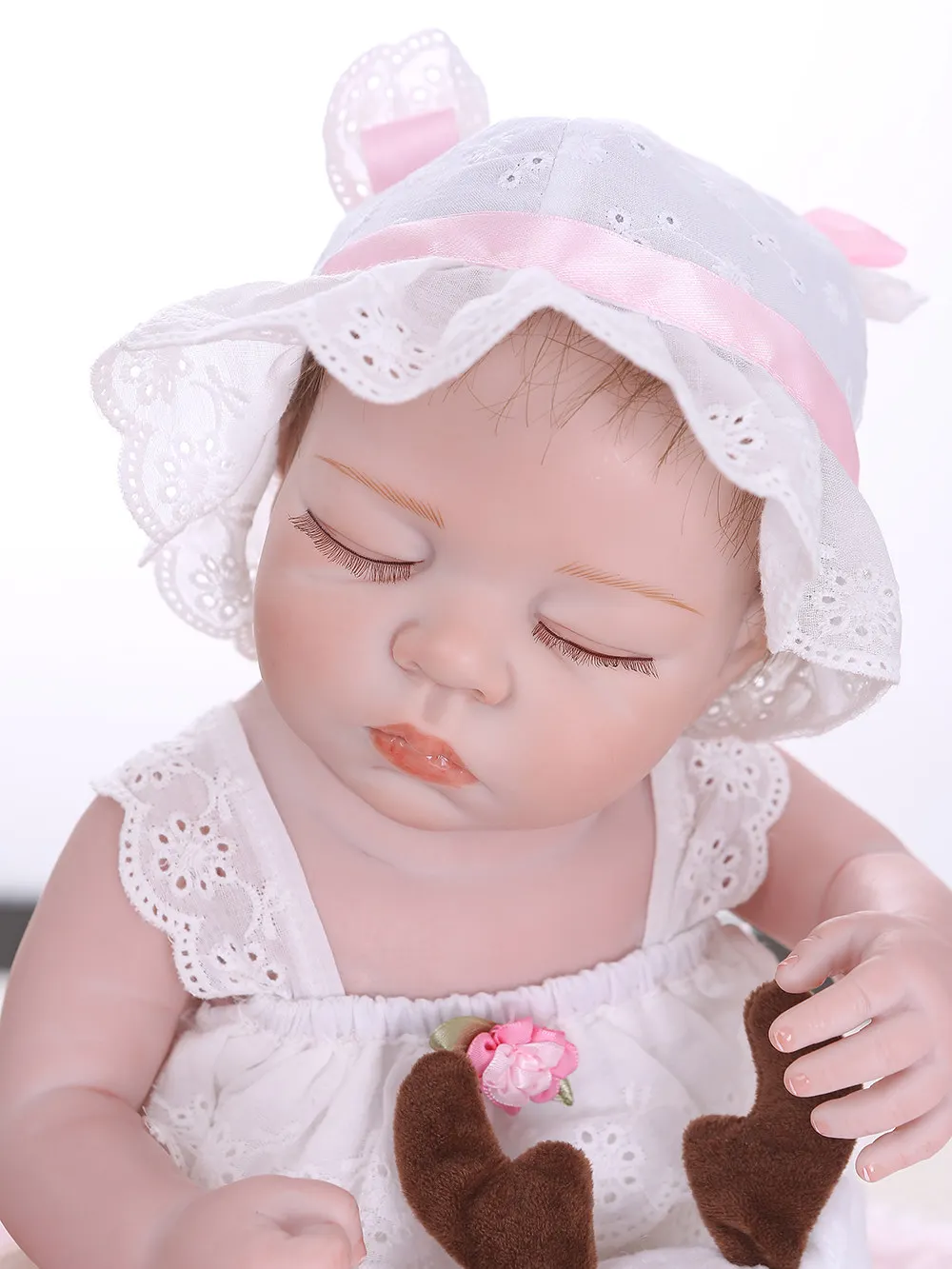 48CM bebe reborn realistic premie baby doll hand detailed painting ture looking full body silicone Anatomically Correct | Игрушки и