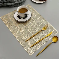 pvc hollow nordic style non slip kitchen placemat coaster resistant insulation pad dish coffee cup table mat home decor 51034