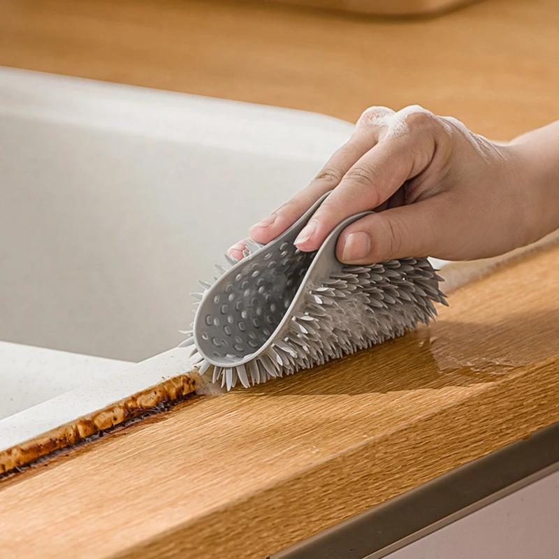 3 Pcs Silicone Dishwashing Brush Kitchen Gas Stove Multifunctional Cleaning Gadget | Дом и сад