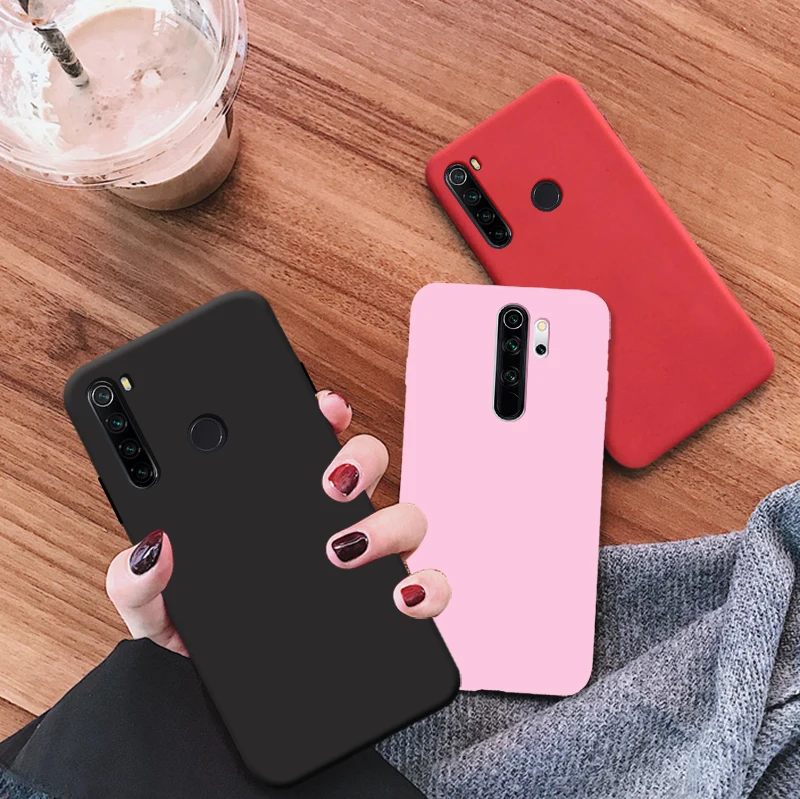 Ультратонкий матовый Силиконовый чехол из ТПУ для Redmi Note 8 Pro 8A мягкий ярких цветов