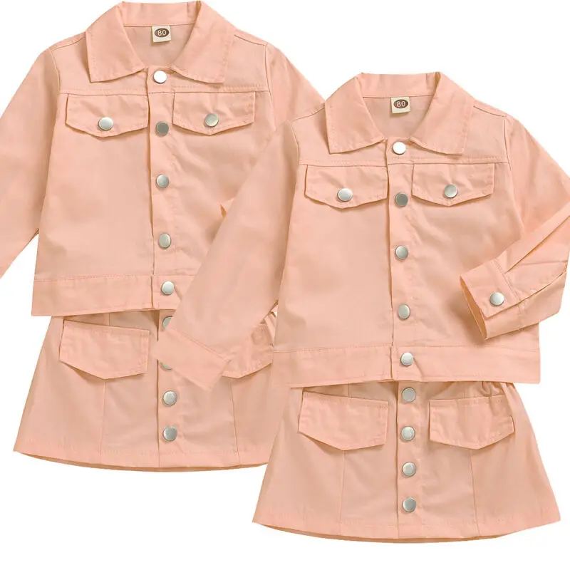 Pudcoco Baby Spring Autumn Fashion Toddler Infant Kids Girl Outfits Clothes Set Coat Tops+Tutu Skirt Dress | Детская одежда и