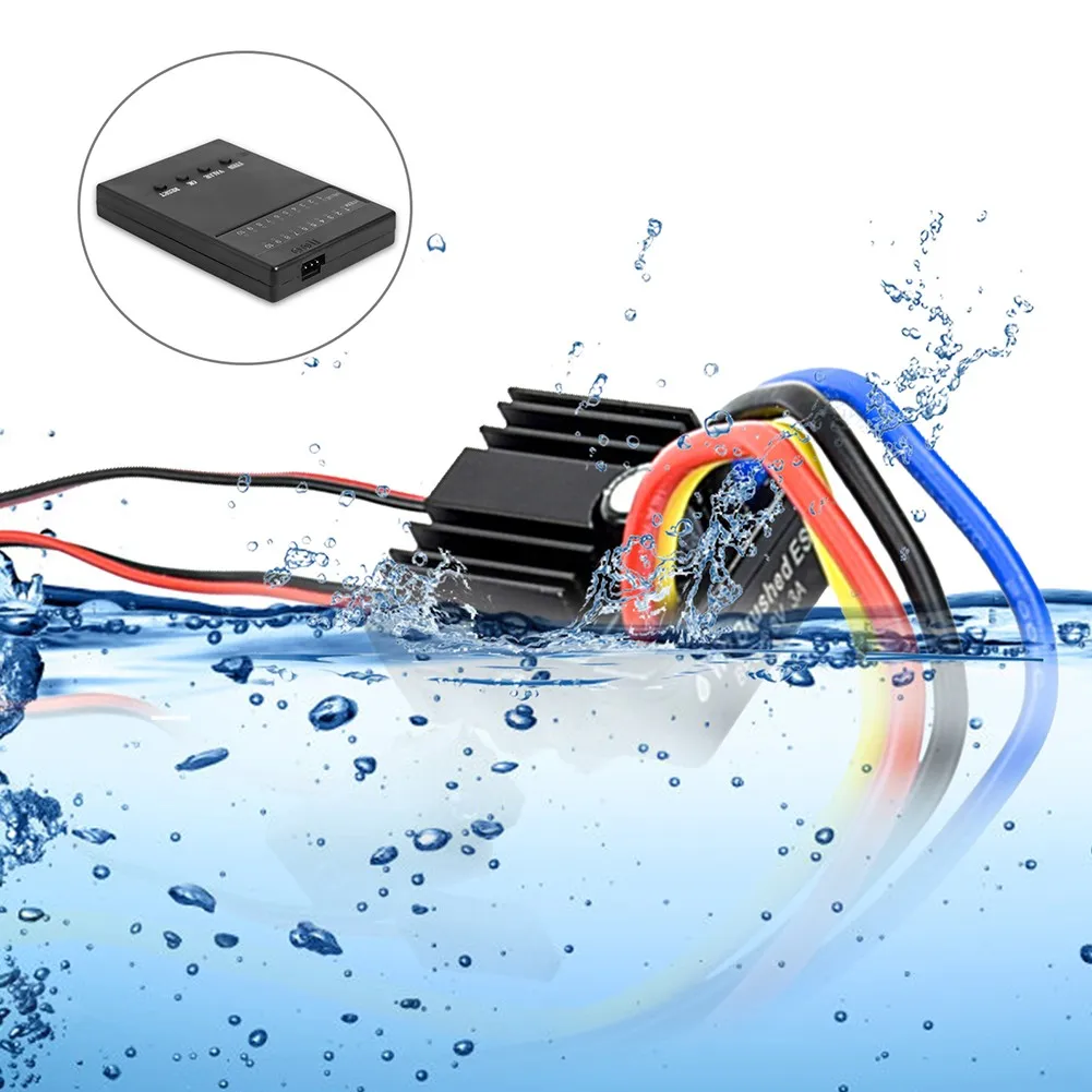 

Vehicle Accessories Suit 80A Electronic Speed Controller Waterproof ESC With Program Card Electronic Governor