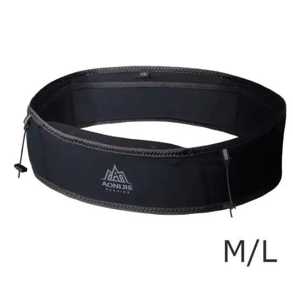 Black ML AONIJIE ремень для бега спортивная сумка водостойкая поясная сумка для бега на открытом воздухе марафон Трейл гоночный тренировочный для мужчин и женщин - Цвет: Black ML