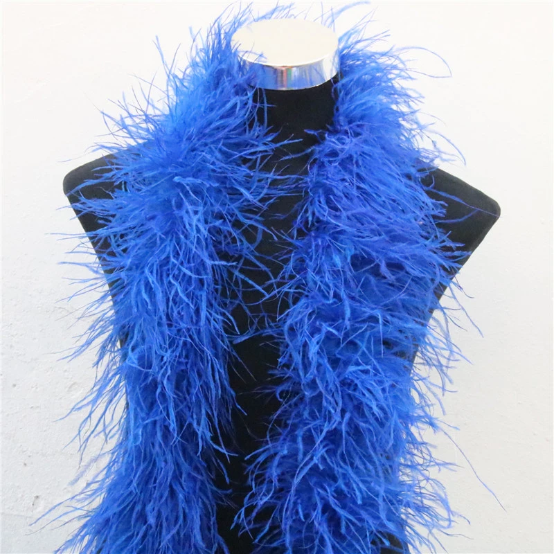 6 Layer 2pcs/lot high quality fluffy Red Ostrich Feather Boa Costume Wedding party decoration plume DIY feathers for crafts | Дом и сад