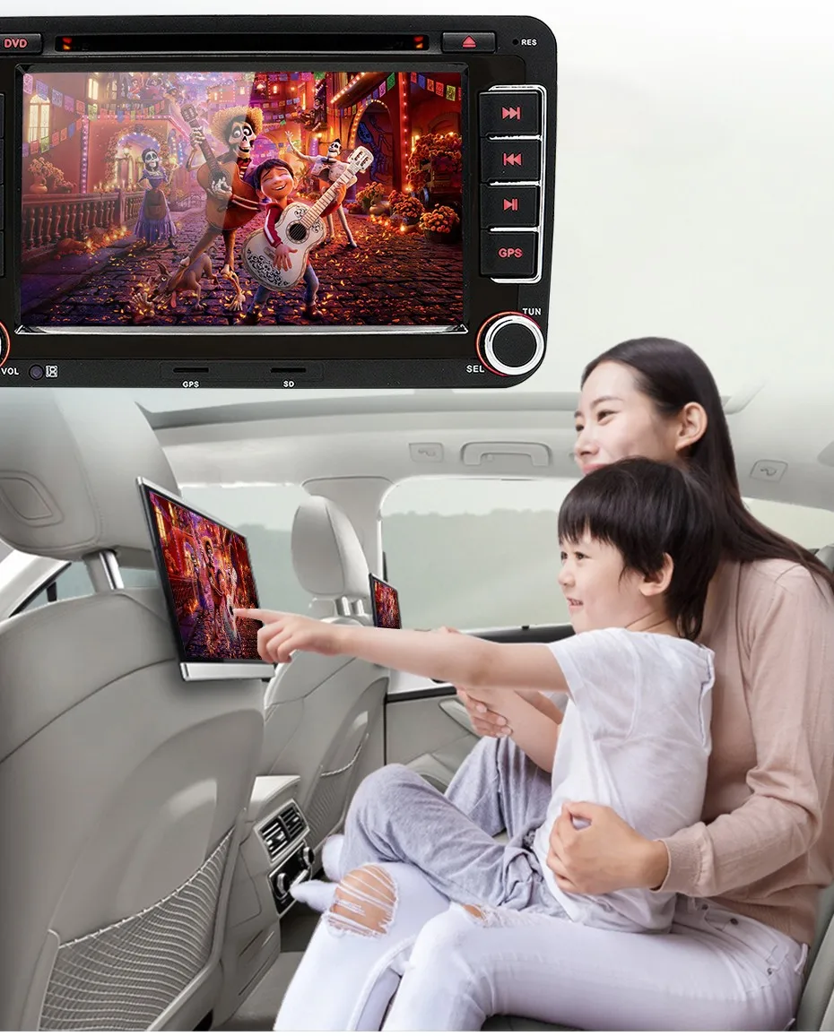 2 Din 7 дюймов Автомобильный DVD gps радио плеер для Volkswagen golf 5 6 touran passat B6 B7 sharan JATTA Skoda Seat авторадио FM AM RDS