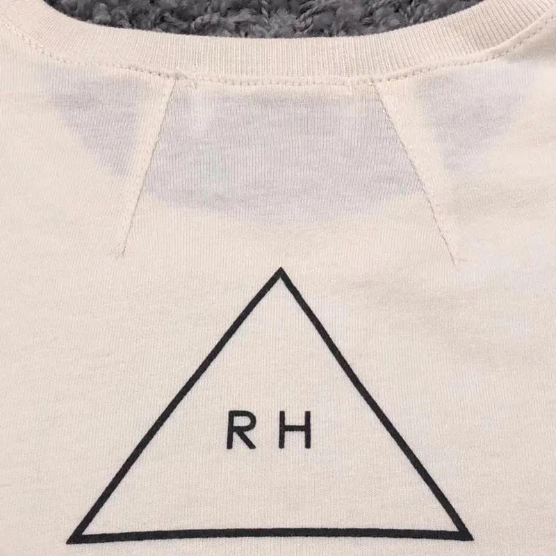 

Rhude Apricot Loose X-Ray Bone Butterfly Printing T Shirt 2021 Men Women Casual High Quality 1:1 High Street Short Sleeve Tops