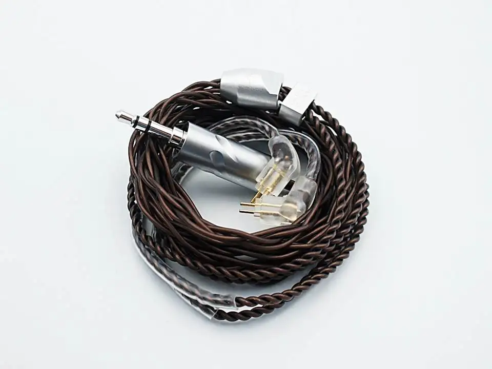 Бесстрашный аудио 2-контактный 0 78 мм HiFI OCC наушник IEM кабель (3 5 аудио/4 4 мм/2