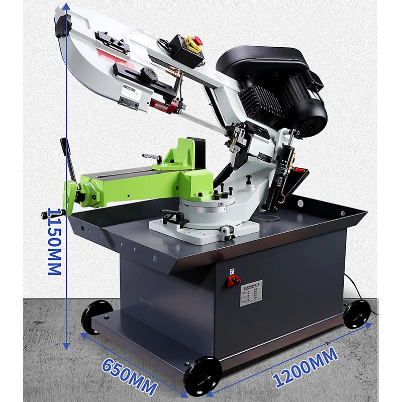 HX-712R Ленточная пила Станок для резки стали Бытовая угловая резка скошенной