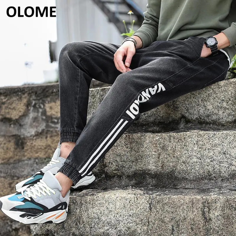 2019 Весна и Осень Новые мужские джинсы стрейч модные корейские повседневные туфли