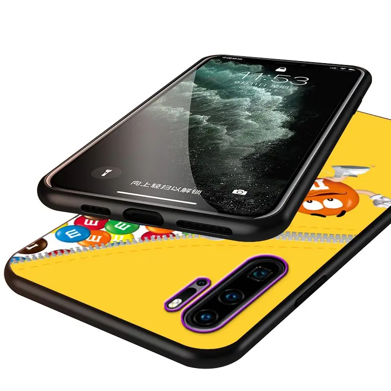 

Funny Chocolate Beans For Huawei Y9S Y8S Y6S Y9A Y7A Y8P Y7P Y5P Y6P Y7 Y6 Y5 Pro Prime 2020 2019 Black Soft Phone Case