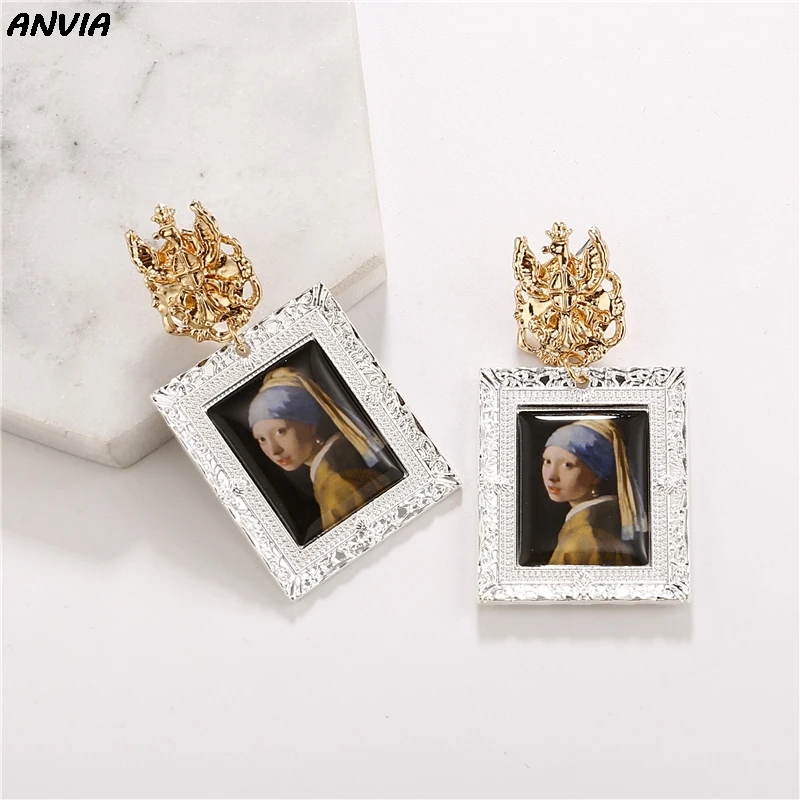 Vermeer Holland арт серьги в виде капель: золотой серебристый розовый Цвет: золотистый