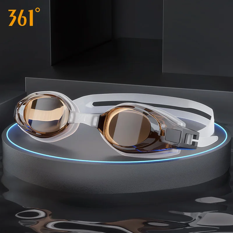 

ot Professional Silicone Waterproof Swim Goggles Anti-fog UV Swimming Glasses With Earplug for Men Women Water Sports Eyewear