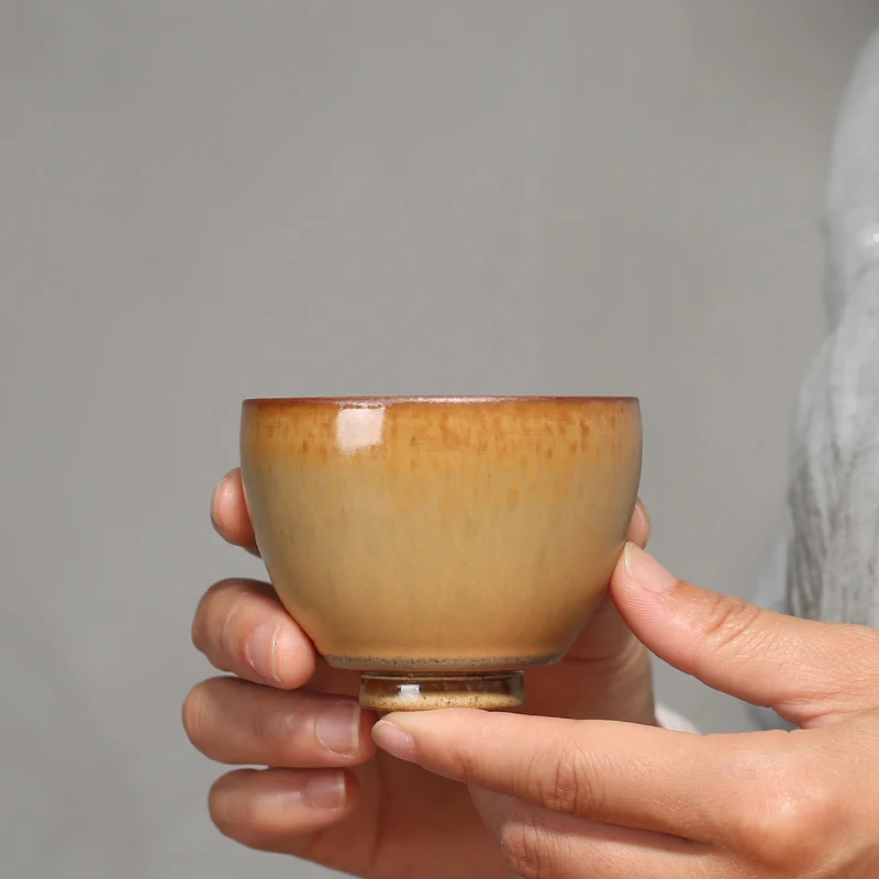 110 мл чайная чашка из грубой керамики для сушки в печи керамическая кунг-фу