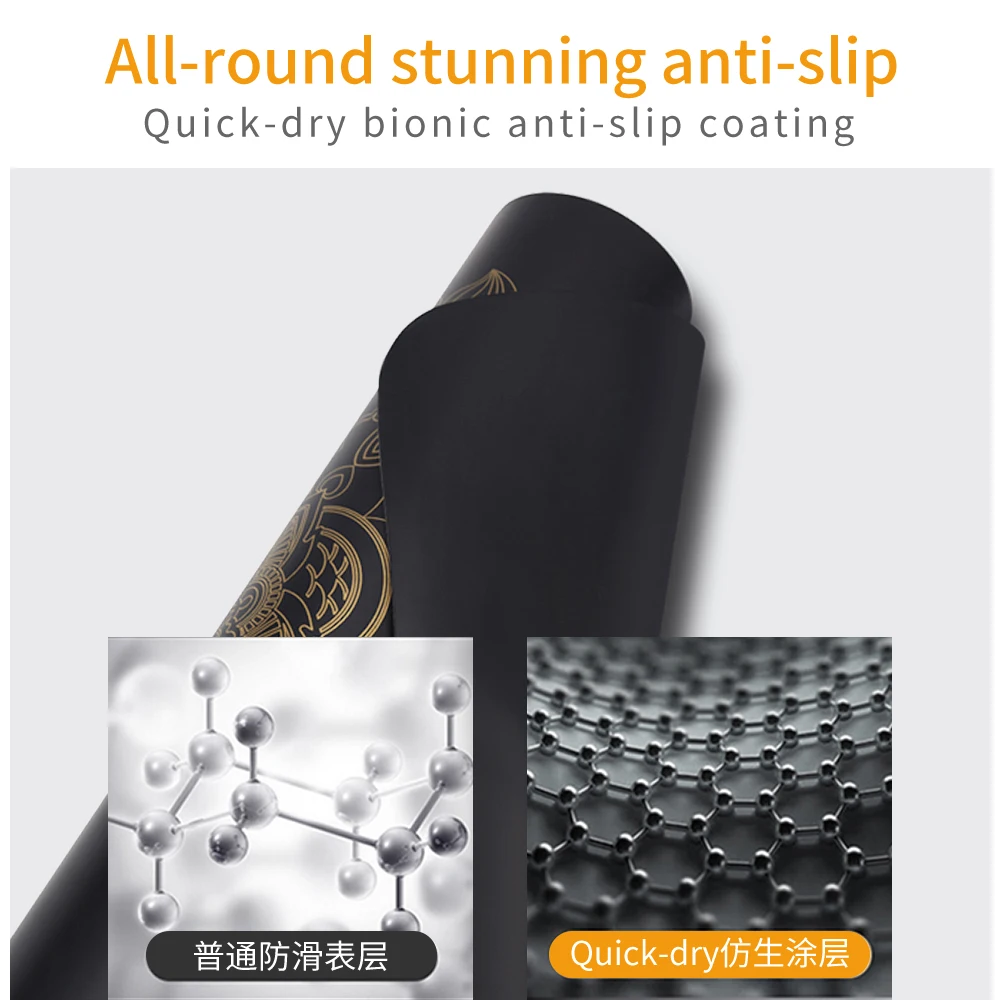 5 мм коврик для йоги из ПУ натурального каучука Ширина 68 см утолщенная Золотая