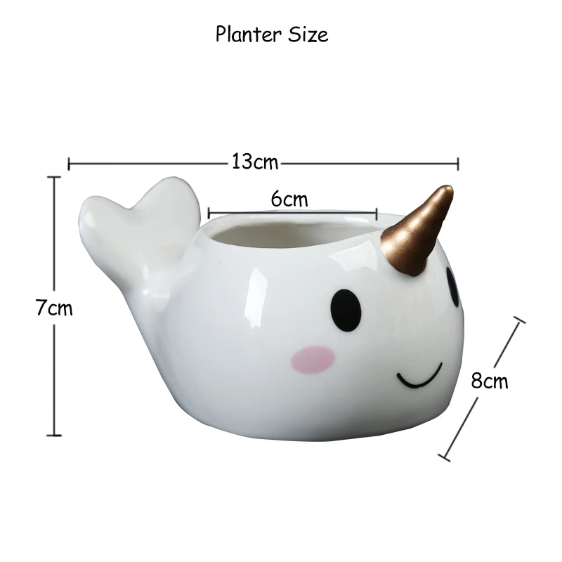 2 шт. горшки для цветов Золотая рыбка с бамбуковыми лотками керамические