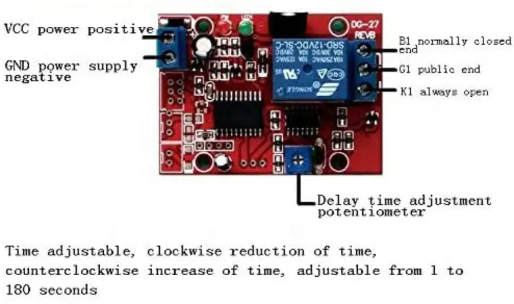 Релейный модуль обнаружения звука с голосовой активацией 12 В| |