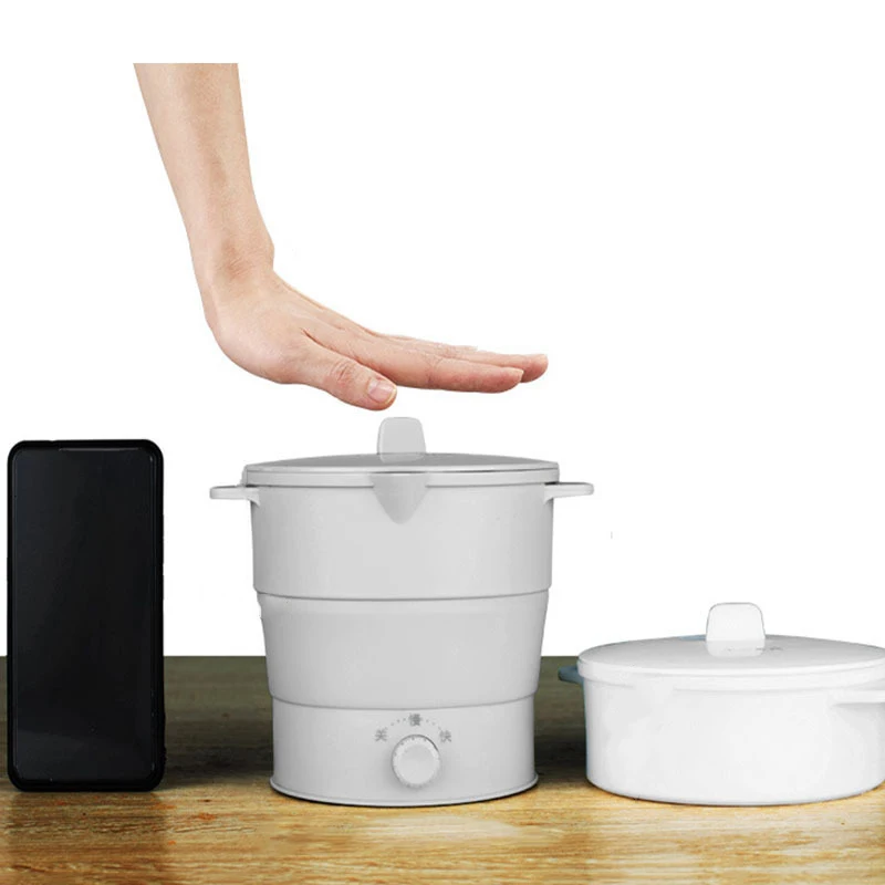 Креативный Силиконовый Складной электрический портативный горячий горшок для