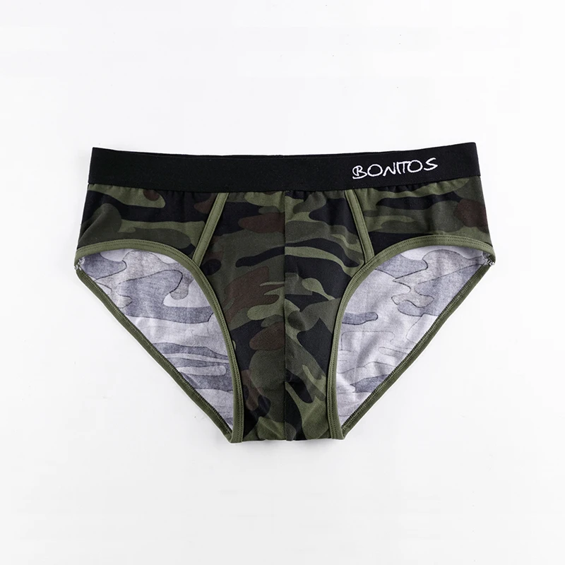 5Pcs Print Men's Panties Open Front Cotton Mens Briefs Sexy Underwear For Man Underpants Breathable Male Briefs Bikini