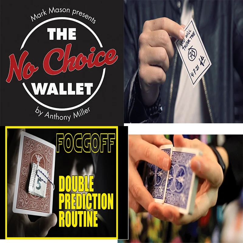 

FOCGOFF by Matthew Wright ,No Choice Wallet by Anthony Miller , Phobic Card by Biz , The Farrow Faro by Biz Magic Tricks