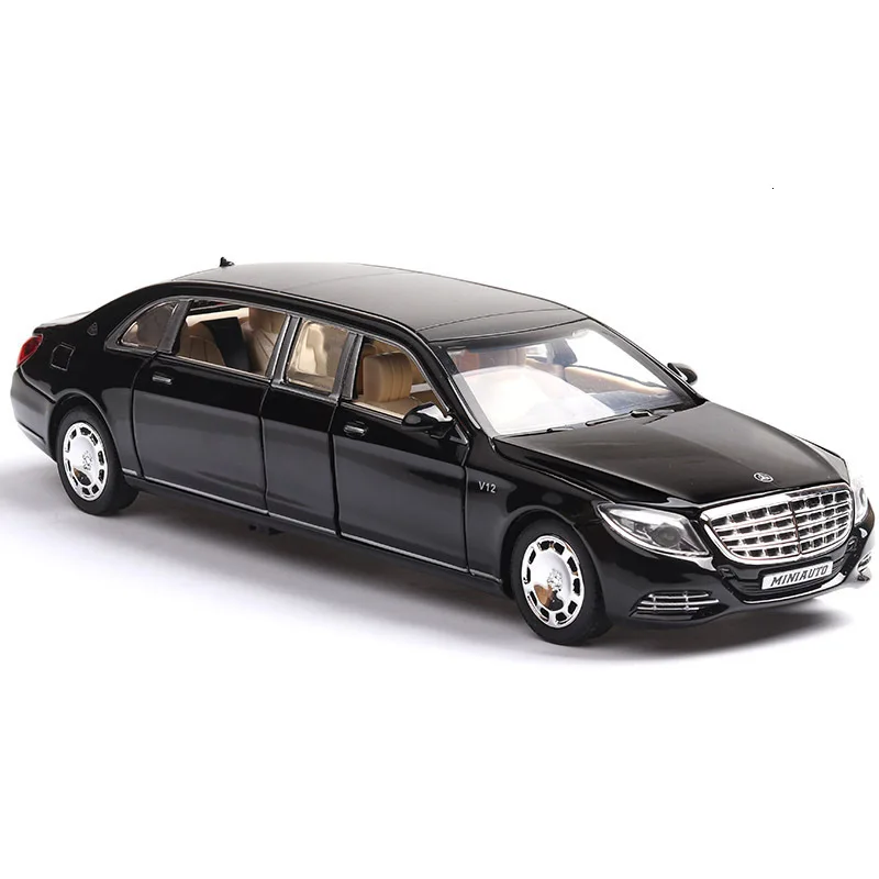 Литые под давлением модели автомобилей 1:32 Масштаб Maybach S650 сплав модели автомобилей моделирование Расширенная Серия Модель автомобиля детская игрушка украшение автомобиля