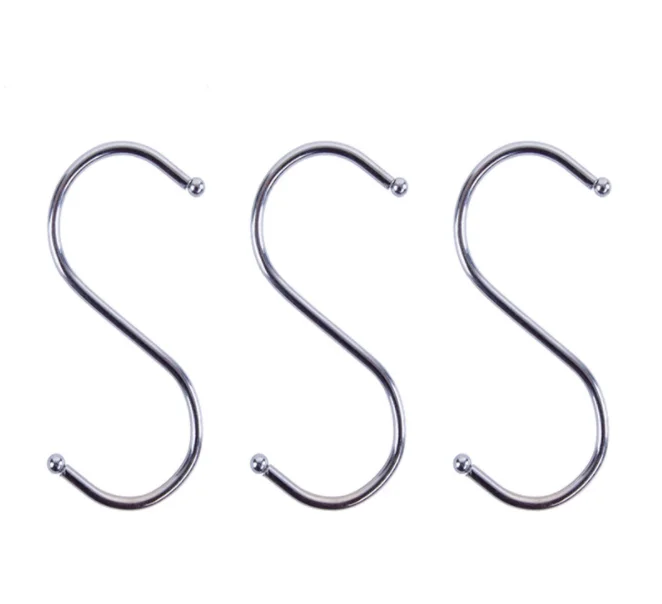 10 шт. кухонные перила из нержавеющей стали практичная S образная вешалка