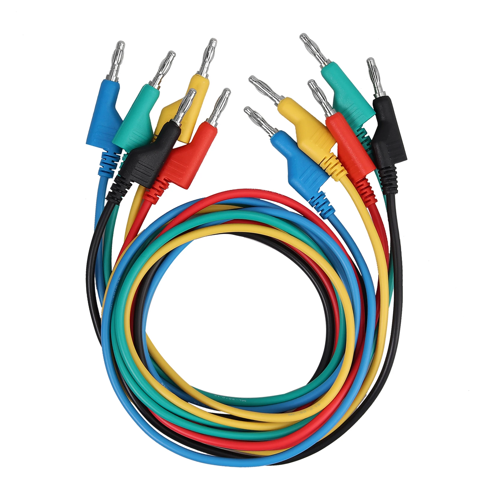 Набор испытательных проводов для вилки типа банан 4 мм 5 шт.|Мультиметры| |