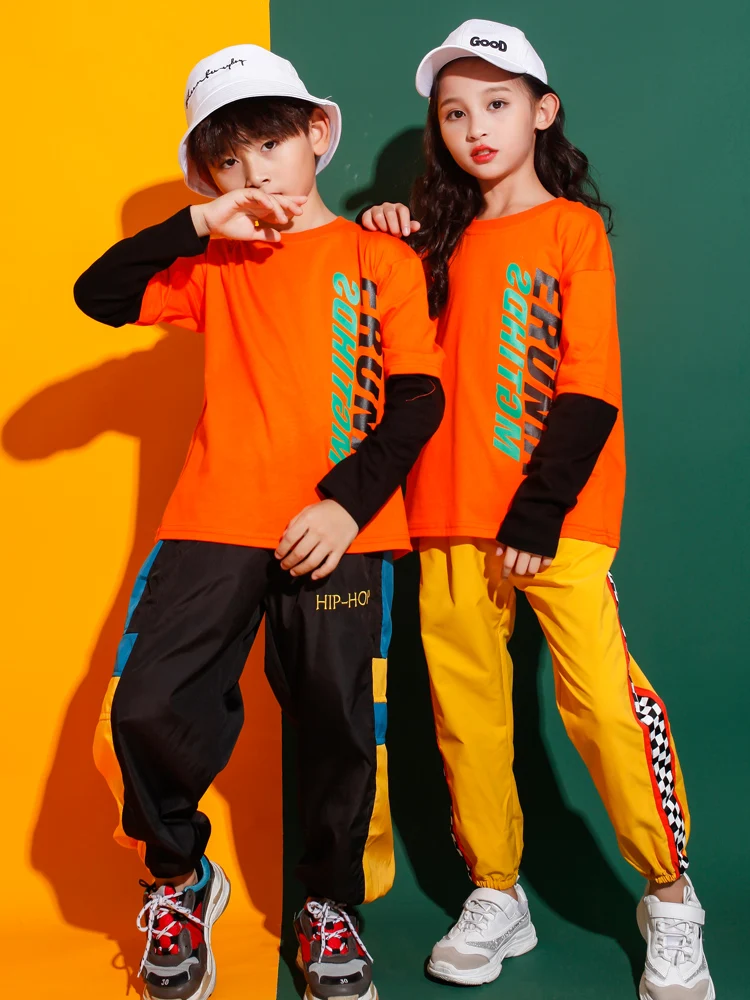 Детские повседневные брюки укороченная толстовка рубашка одежда в стиле хип хоп