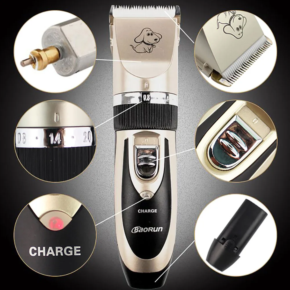 

Professional Pet Dog Hair Trimmer Animal Grooming Clippers Cat Cutter Machine Shaver Electric Scissor Clipper 110-240V AC