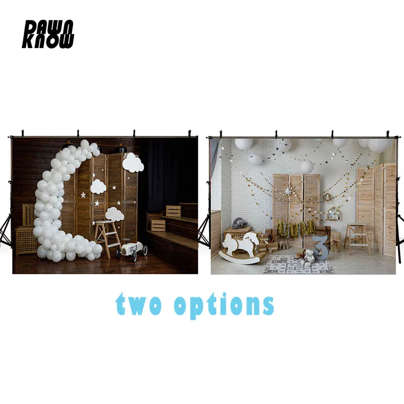 

Фон для фотосъемки с изображением воздушных шаров для мальчиков и девочек