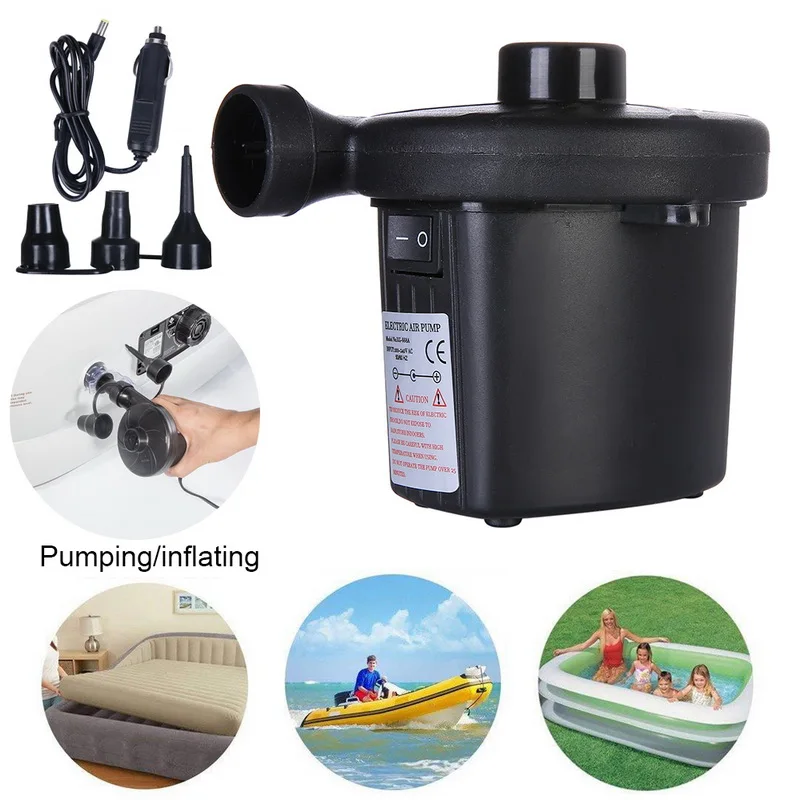 Электрический быстрозаполняющий воздушный насос для надувного бассейна плот