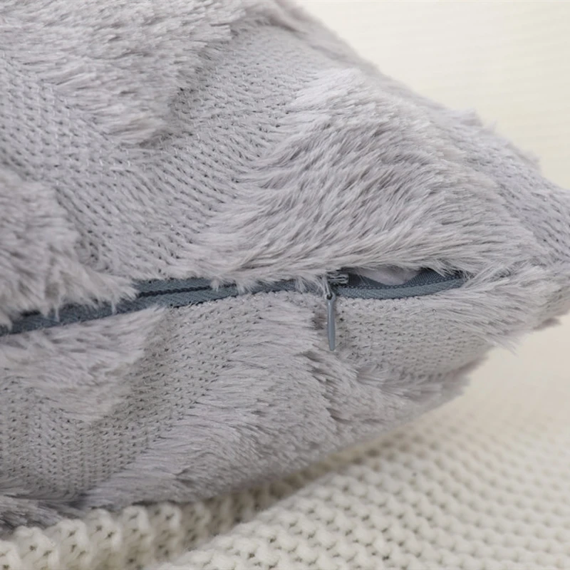 INS из кроличьего меха с волнистым рисунком наволочка 45x45 см пледы Наволочки