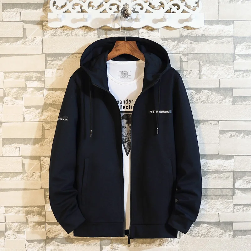 Весенне-осенняя мужская куртка большого размера свободная Спортивная ветровка