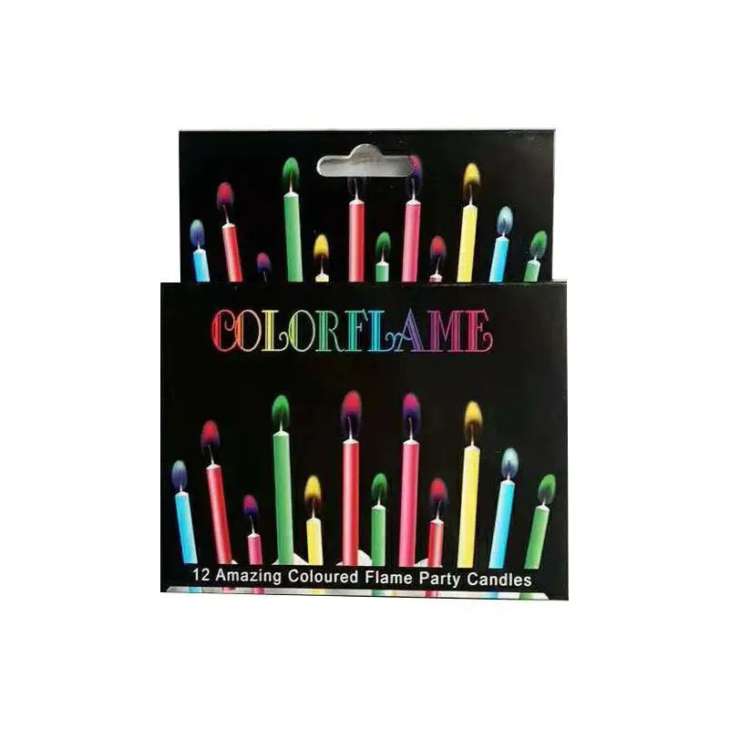 Красочные свечи для торта дня рождения креативные праздничные принадлежности