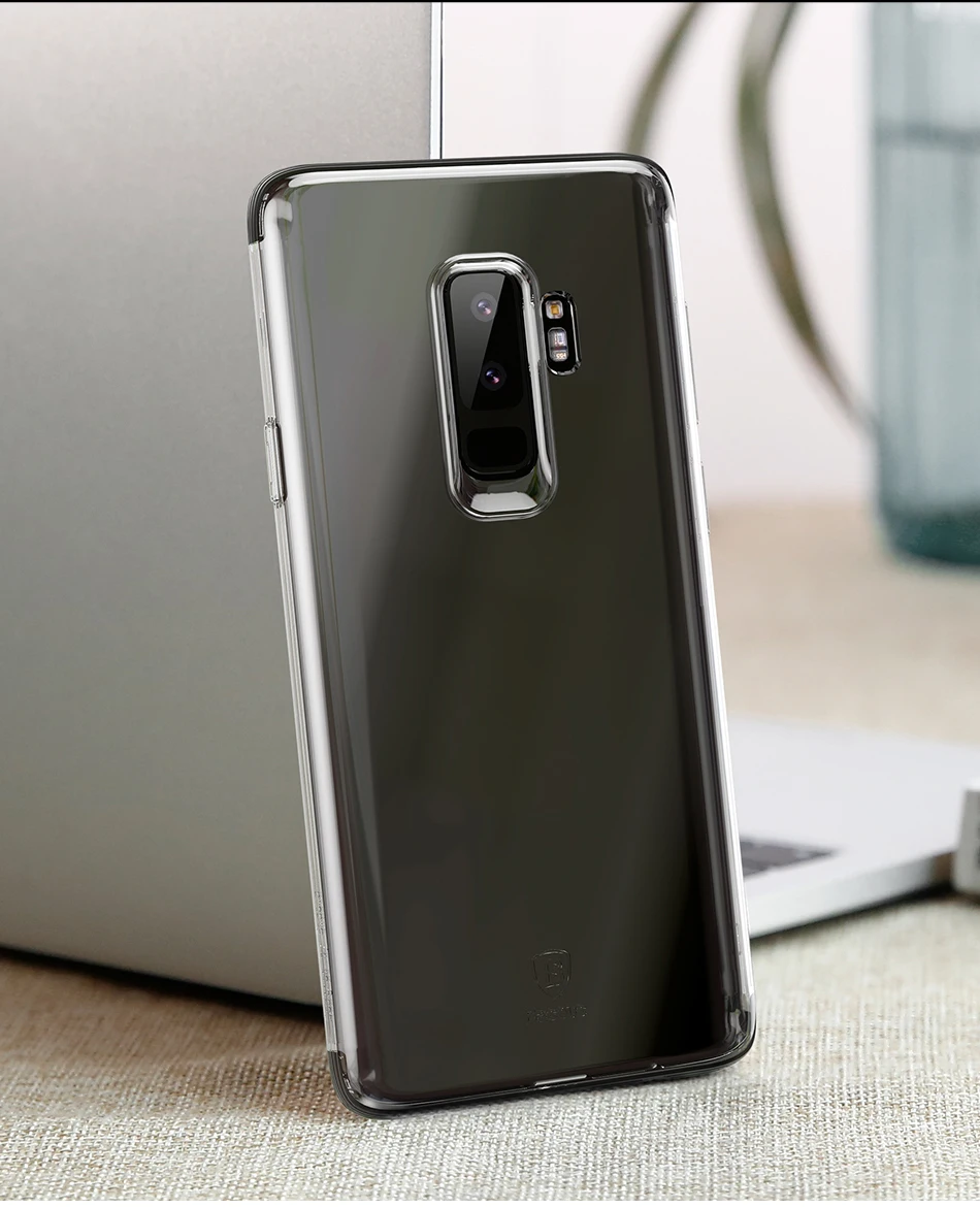 Чехол Baseus для samsung Galaxy S9 Plus, ультра тонкий прозрачный мягкий силиконовый чехол из ТПУ для samsung S9 S9Plus, чехлы
