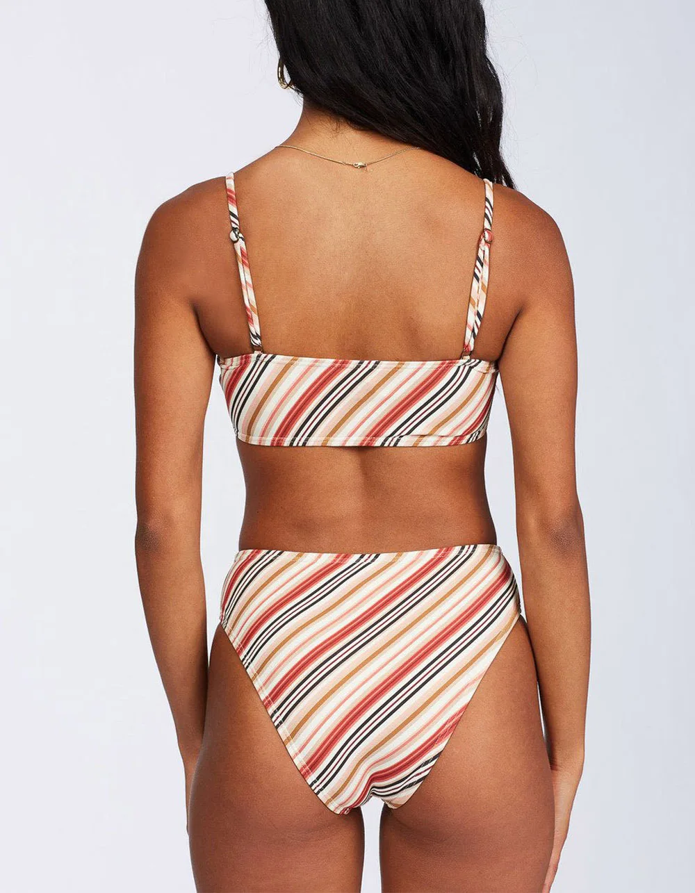 

2021 New High Waist Striped Bikini Women Swimsuit Push Up Swimwear Halter Bikini Set Brazilian Bathing Suit Swimming Wear Female