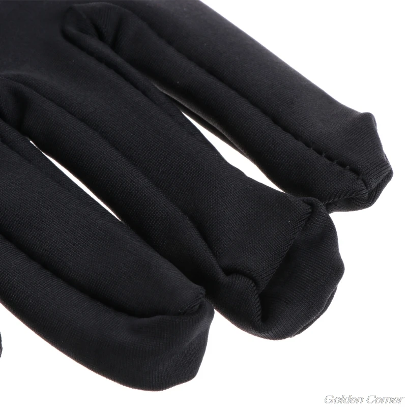Ювелирные Перчатки Черный осмотр с мягкой смесью хлопчатобумажные перчатки для