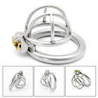 Игры для взрослых, мужское устройство верности из нержавеющей стали, супер маленькая клетка на член, металлический пояс верности, секс-игрушки для мужчин