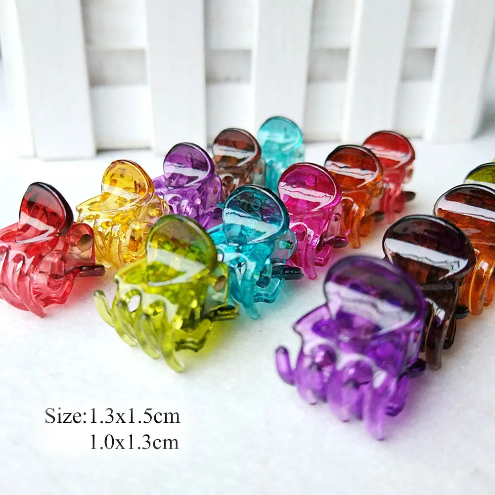 

12 шт./компл. мини заколки для волос для девочек Черная пластиковая шпилька когти модные женские туфли Мини Краб для волос коготь волос зажим ...