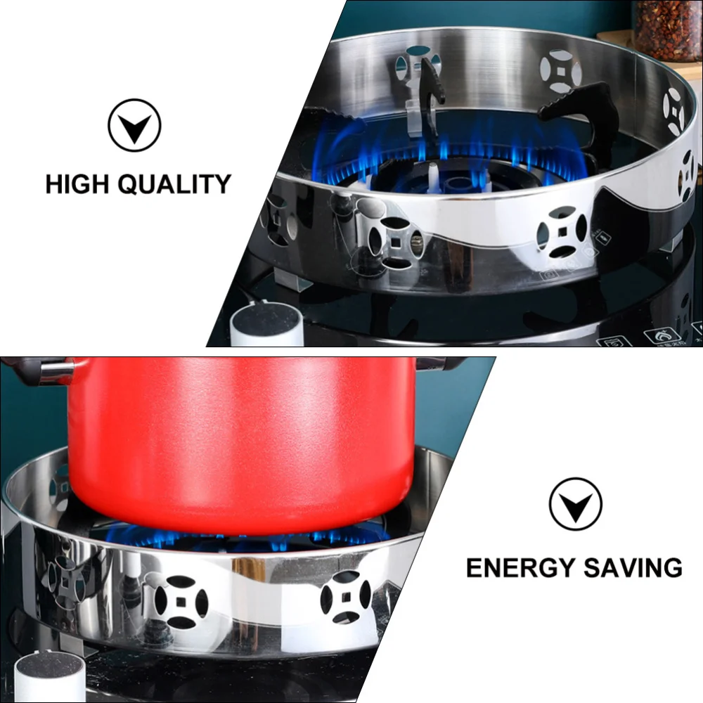 

1Pc Gather Fire Stove Cover Windproof Gas Stove Cover Stainless Steel Pot Holder