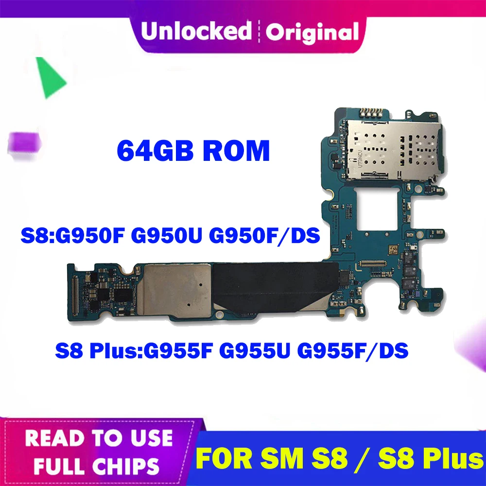 Материнская плата для Samsung Galaxy S8 Plus G955F G955FD G955U G950F G950FD G950U 100% оригинальная