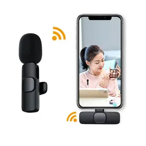 y22 wireless lavalier microphone portable audio video recording plug play mic for iphone android live game mobile phone camera free global shipping